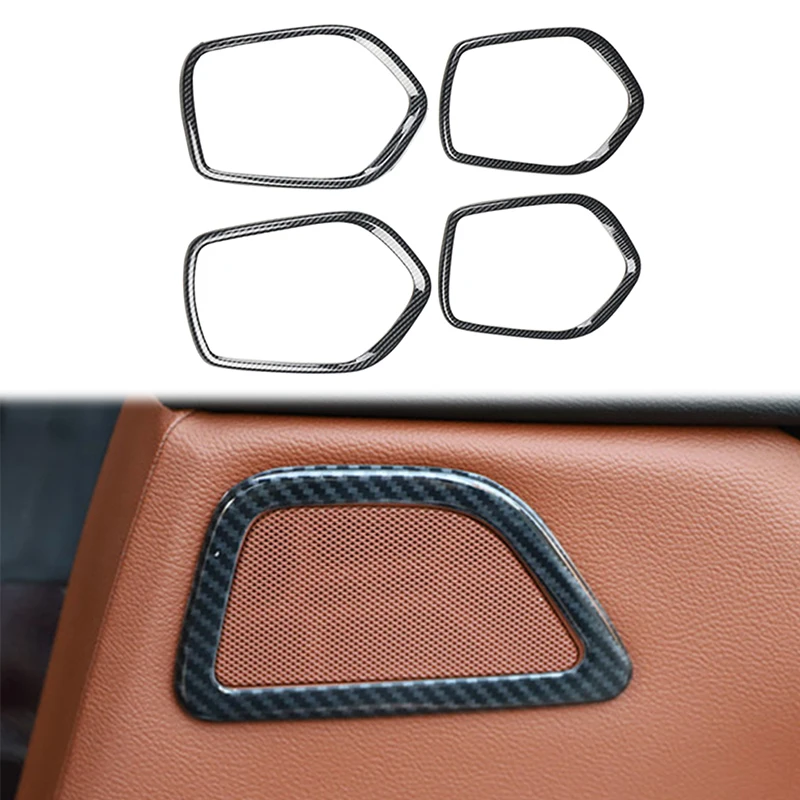 Car Rear Seat Horn Panel Decoration Ring Door Speaker Cover Trim for Maserati Quattroporte 2014-2021 Inner Accessories