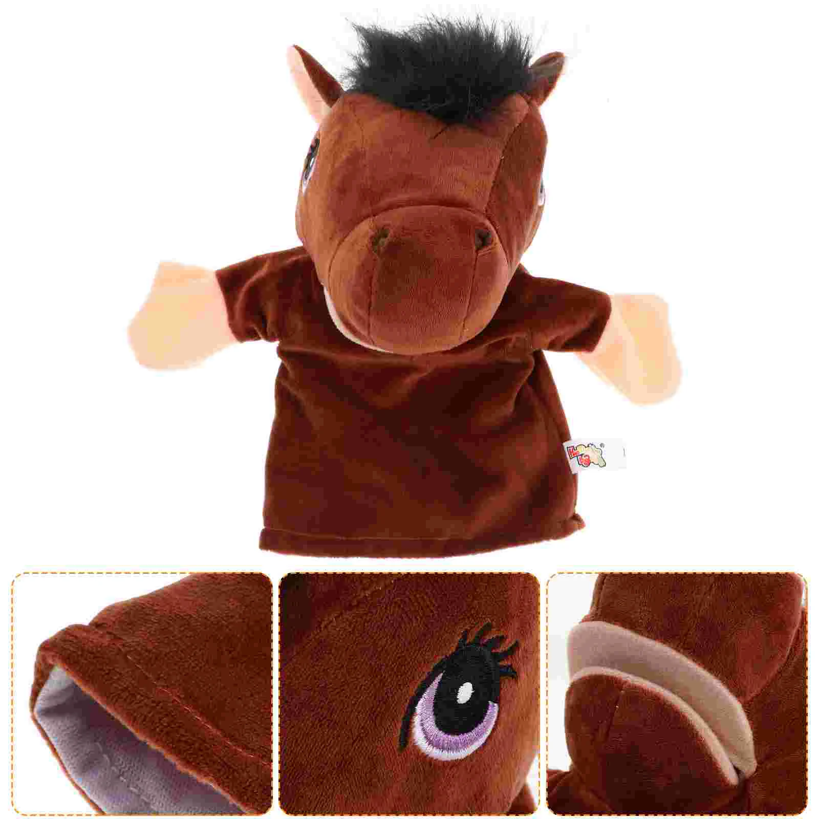 Stuffed Animal Hand Puppet Cute Farm Pretend Play Puppets Christmas Parent-child