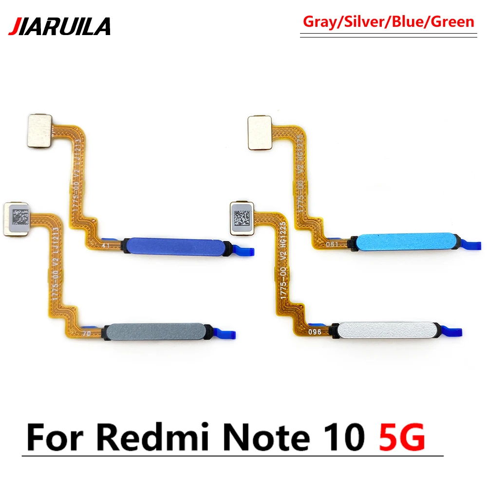 Botón de inicio para Xiaomi Redmi Note 10 Pro 10 11S 5G, Sensor de identificación táctil con huella dactilar, Cable flexible, pieza de repuesto,