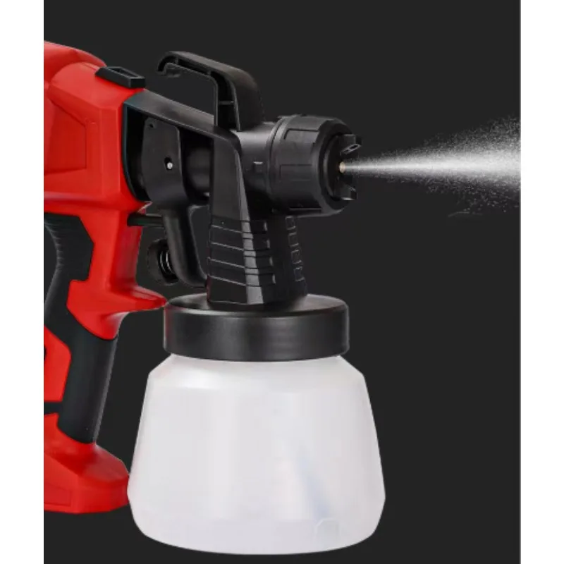 آلة رش الطلاء الكهربائية المنزلية الصغيرة بطارية ليثيوم عالية الانحلال رذاذ وعاء اللاتكس الطلاء قطعة أثرية
