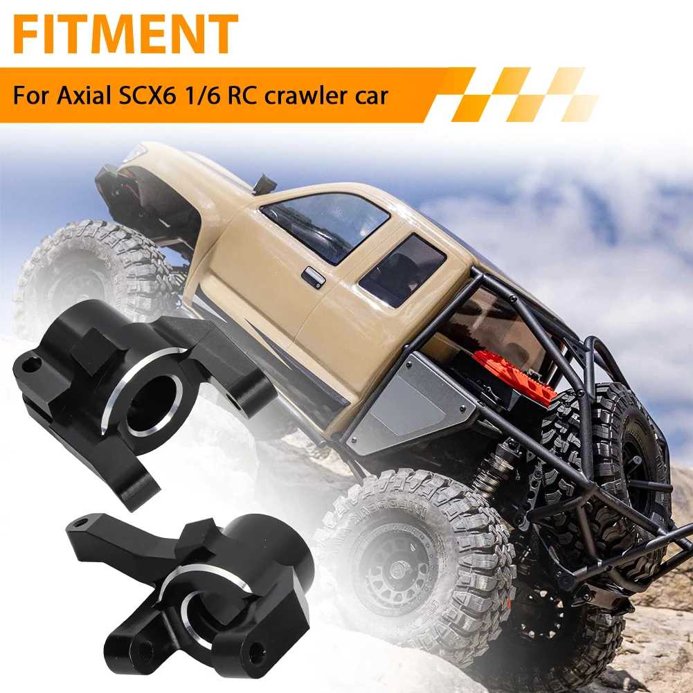 For KYX Racing Aluminum Alloy Front Axle C Hubs Set Upgrades Parts Accessories for 1/6 RC Crawler Car Axial SCX6