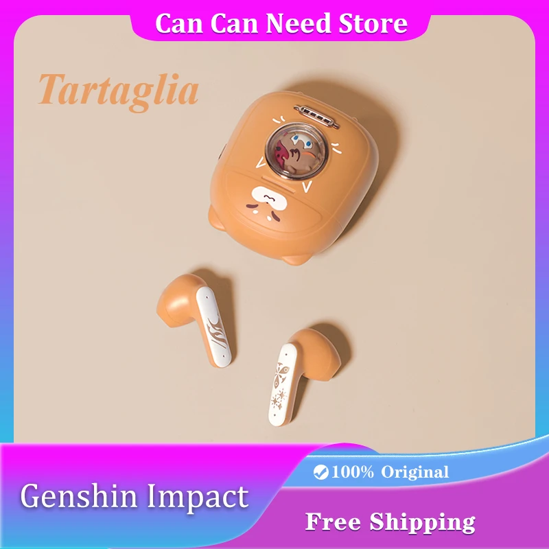 

Genshin Impact Theme Earphones ACG Wireless Bluetooth Low Latency Portable HIFI Prompt TWS Sound Dynamic Sound Gaming Earbuds