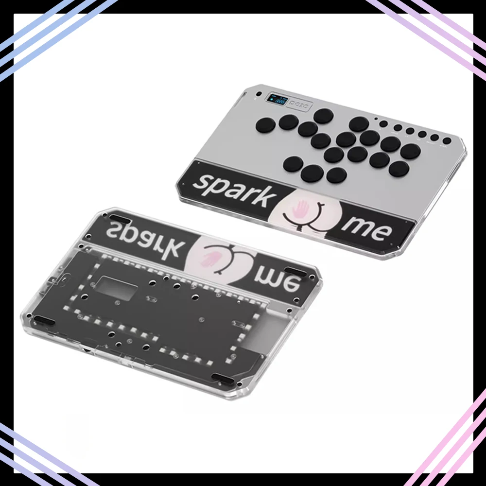 

DOIO KBGM-H06 PRO + Механическая клавиатура из алюминиевого сплава Мини-геймерская клавиатура Аркадная боевая клавиатура для PS5 Switch Steam Ns2 Подарки