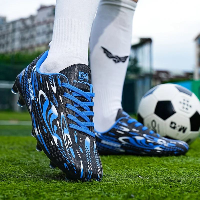 Unisex Football Shoes for Youth Training and Matches FG TF Lightweight Comfortable Durable Soccer Cleats