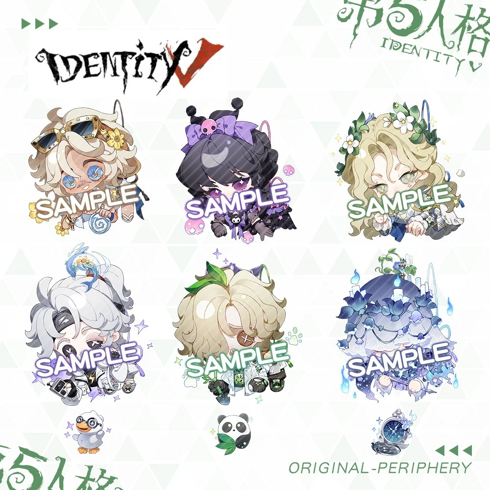 

New Identity Ⅴ Game Graffiti Funny Pendant Keychain Cute Cartoon Anime Keyring Backpack Jewelry Accessories Cosplay Badge Gift