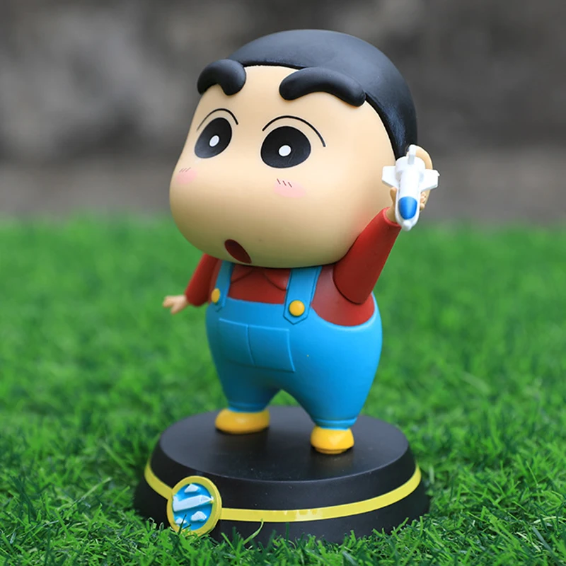 Crayon Shin-Chan Nohara Shiro figuras ของเล่นอนิเมะ Shin Chan ตุ๊กตาขยับแขนขาได้ GK รูปปั้นตุ๊กตา Kawaii คอลเลกชันของขวัญ