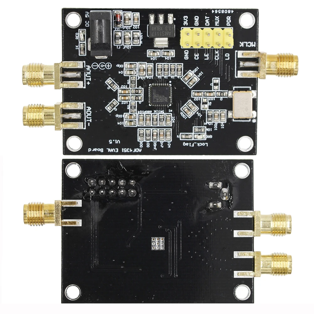 Gerador de sinal rf adf4351, placa de desenvolvimento de 135m-4.4ghz, circuito bloqueado por fase, módulo de fonte de sinal rf, componentes eletrônicos