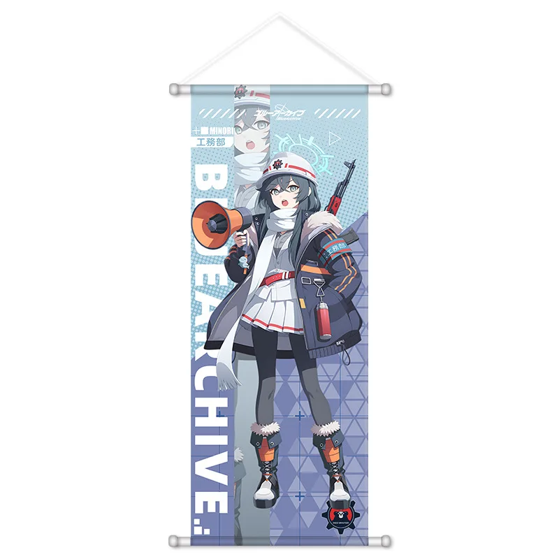 VIKAMA Pink White Shrine Maiden Anime Wall Hanging Tapestry Traditional Miko Art Cloth Poster for Bedroom Living Room Gift