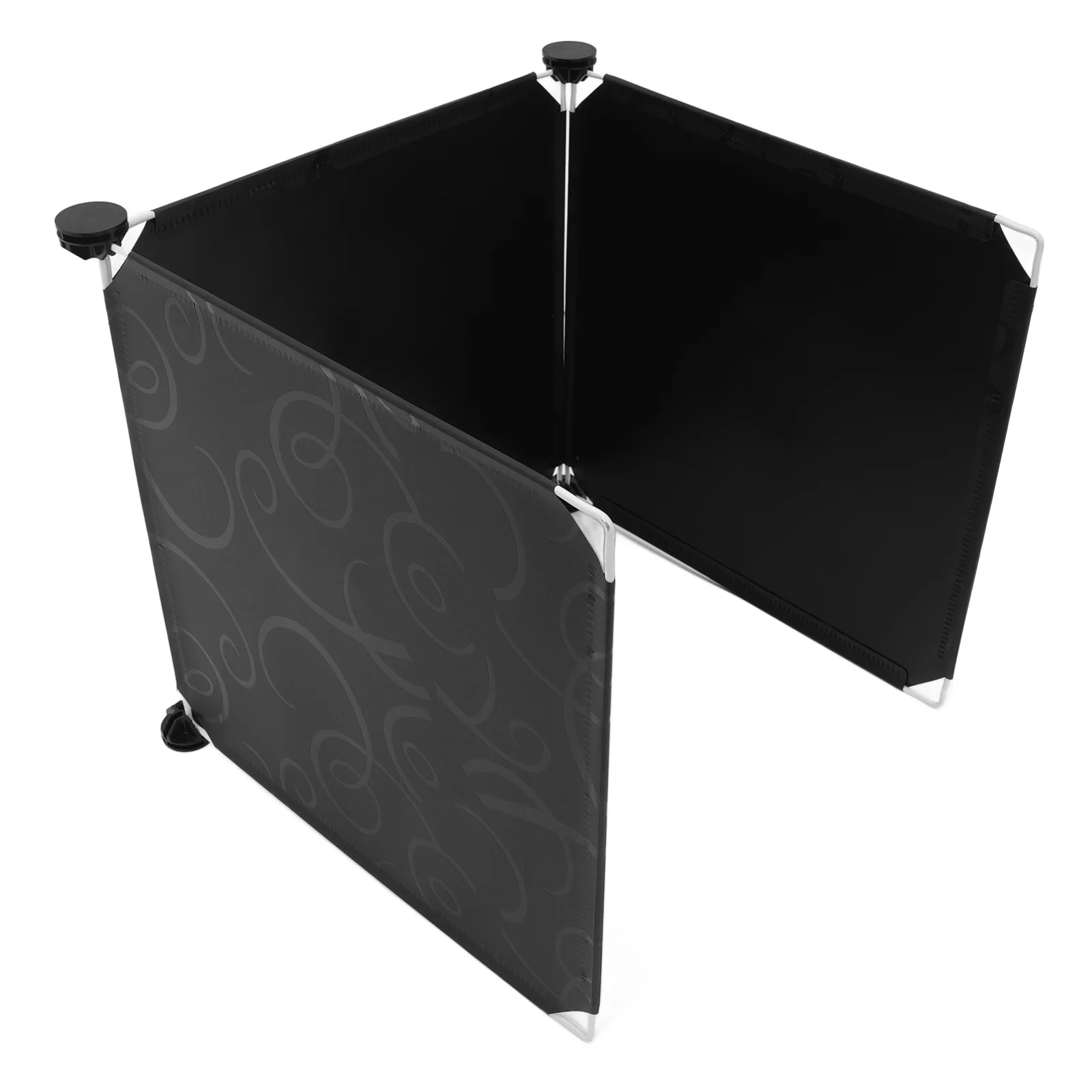 

3 Pcs Cat Litter Box Splash Guard Black Engraved Cover Privacy Protector Home Pet Supplies Enclosure Litter Pan Resin Anti