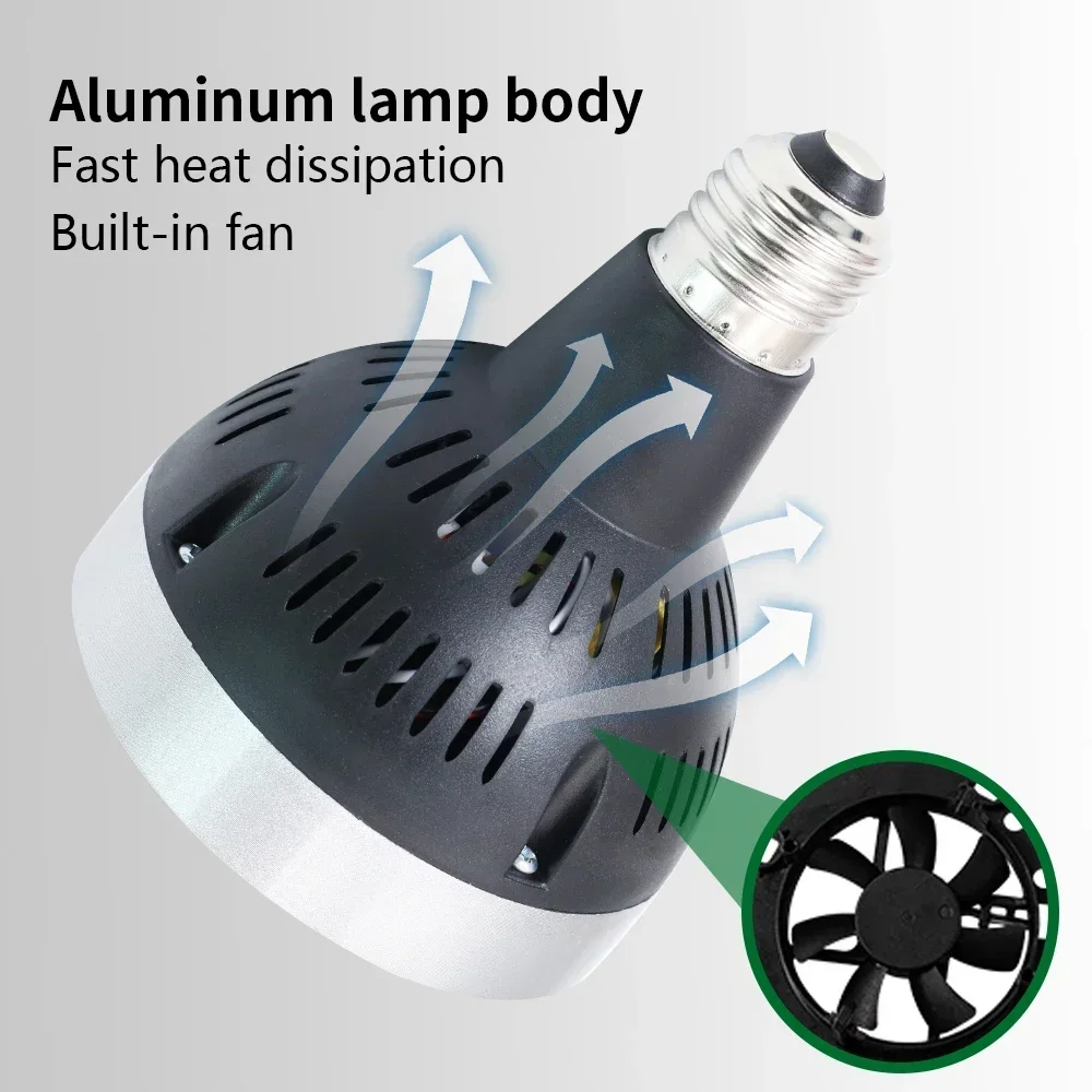 Ampoule LED haute puissance Par30, 35W, 45W, coque blanche et noire, super lumineuse, lampe à économie d'énergie, budgétaire, éclairage à la lumière du jour, 10 pièces