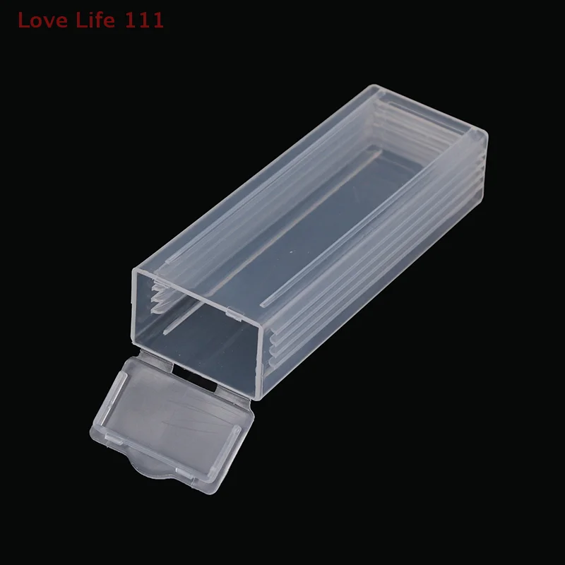 New Plastic Microscope Slide Mailer Glass Slides Holder Storage Box Microslide PP Holds 5 Dispenser Box