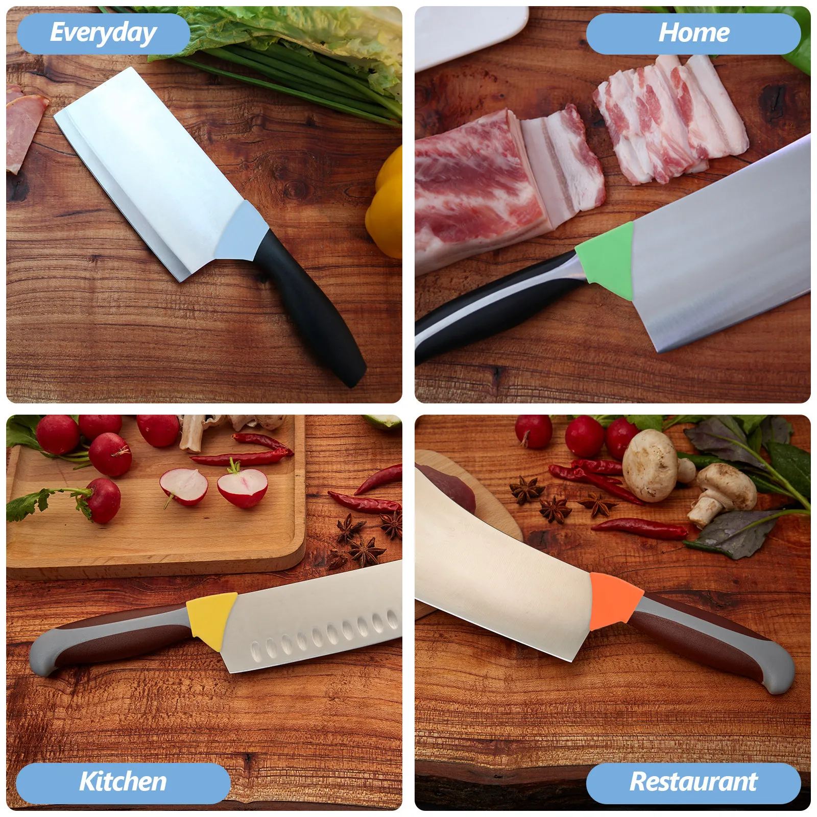10Pcs Finger Guard Silicone Finger Protector Safe Cutting Tool Kitchen Hand Protector Vegetable Chopping Guard Kitchen Essential