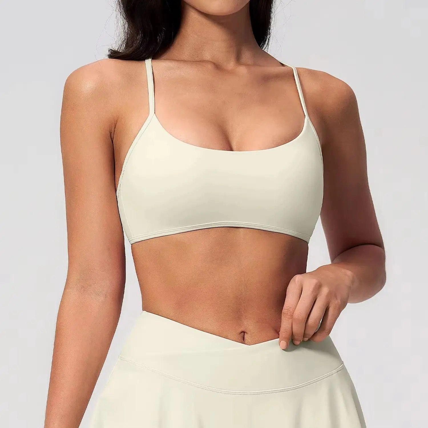 Summer New Gym Ultra-Soft Fabrics Women Sexy Sport Bra Running Back Cross Breathable Sport Underwear Push Up Fitness Workout Bra