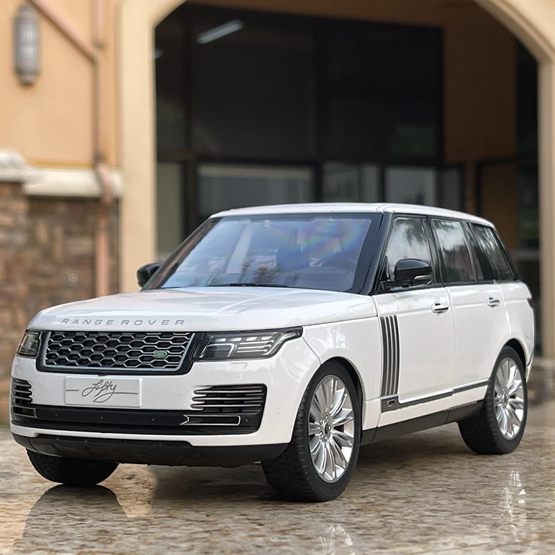 Range Rover-coche deportivo de aleación, vehículo todoterreno de juguete de Metal fundido a presión, simulación de sonido y luz, regalos para niños,