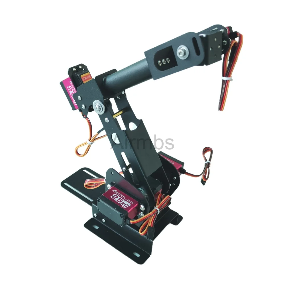 Assembled Arduino 6 DOF Robot Arm Manipulator Mechanical Claw with 25KG Digital Servo Motors DIY Multi Robotics Toy