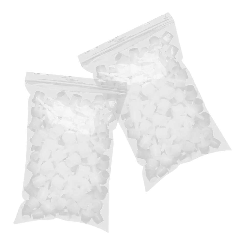 

200pcs Eyelash Glue Replacement Bottle Plugs Universal Caps Extensions Tools Plastic Adhesive Prevent Clogging Safe Efficient