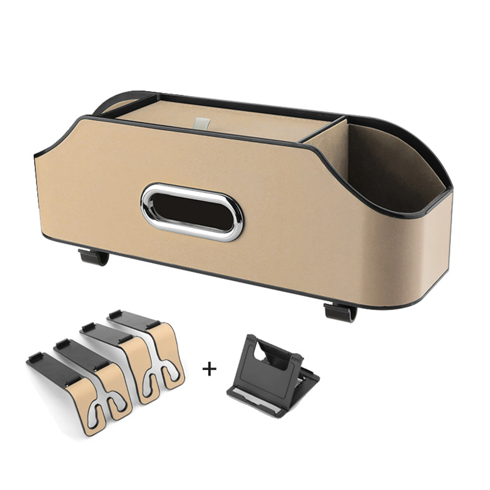 

Автомобильный Органайзер на спинку сиденья с подстаканником, автомобильный держатель для хранения пищевого соуса для вождения, путешествий, путешествий