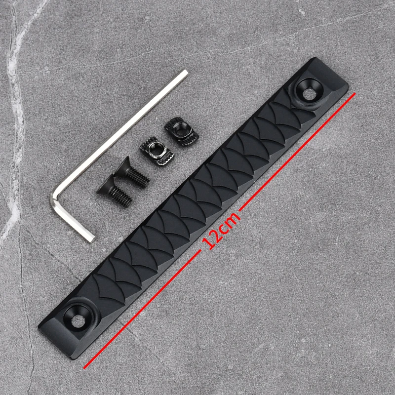Tactische Aluminium CNC Rail Cover 8/12 CM MLOK KEYMOD voor AR15 HK416 M4 M16 AK47 Voorbuis Anti-Slip Bescherming Picatinny Rail