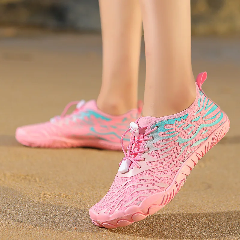 Women Men Beach Aqua Shoes Breathable Lightweight Quick-Drying Wading Shoes Swimming Upstream Barefoot Surfing Diving Sneakers