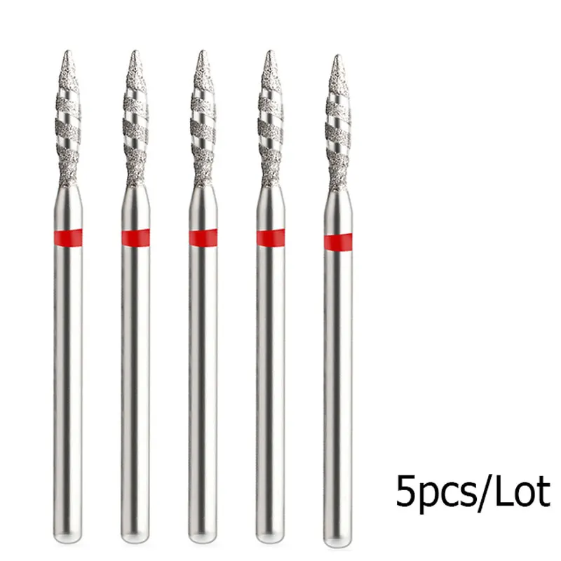 

5pcs/lot Manicure Nail Drills Bits Electric Drill Diamond Milling Cutter Nail Cuticle Cutter Burr Nail Drill Bits Accessories