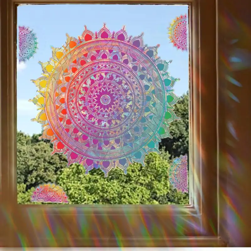 1PC Dragonfly Sun Catcher Electrostatic Window Sticker Reusable And Washable PVC Living Room And Bathroom Glass Sticker