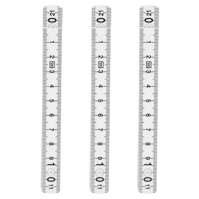3Pcs Folding Ruler DIY Multi Angle Ruler Linear Measurement For Carpentry Tile Laying