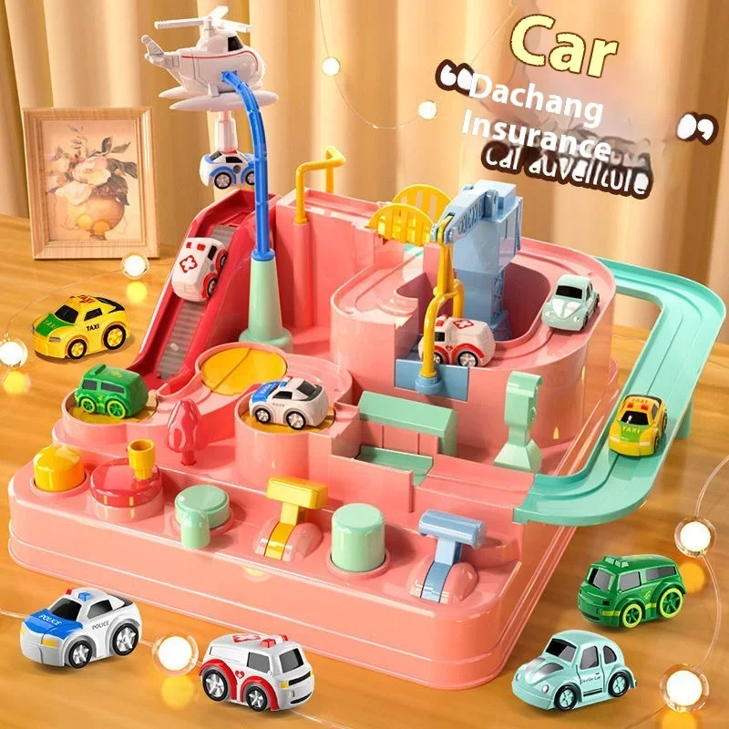 Racing Rail Car Model Space Aerospace Animals Educational Toys Children Train Track Adventure Brain Mechanical Interactive Game