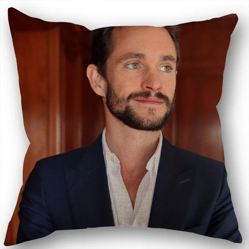 Custom Hugh Dancy Pillowcase Wedding Decorative Cotton Linen Pillow Case For Home Cushion Cover 45X45(One Sides)