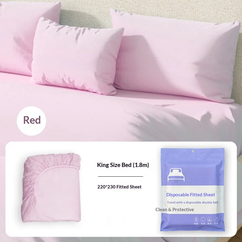 Disposable Bed Sheets Set Towel Hotel Quilt Cover Bedding Dirty Proof Pillowcase Dirty Quilt Cover Portable Travel Essential