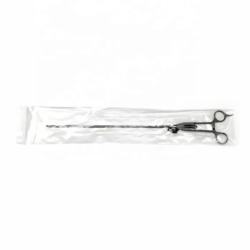 Surgical Laparoscopy Needle Holder Reusable Stainless Steel Manual Worreyfreey
