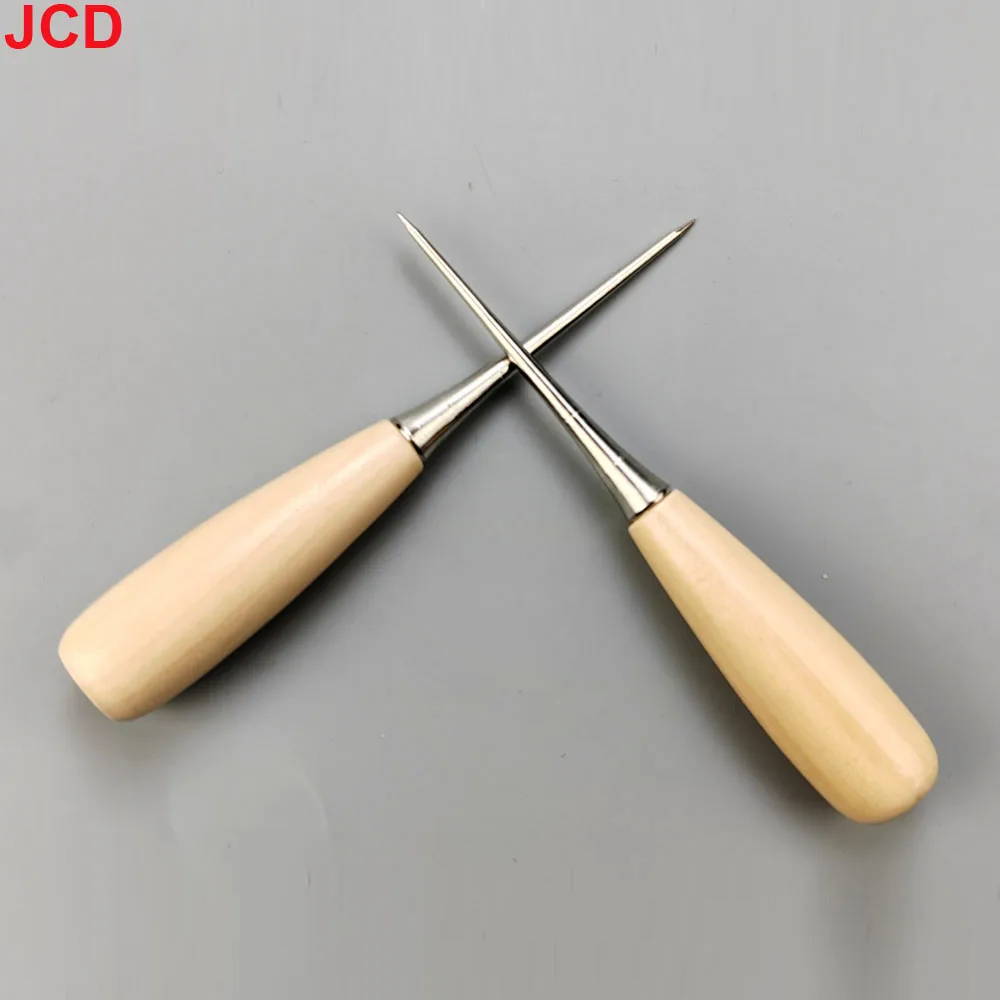 2pcs Thousand Pieces Of Awl With Solid Wood Handle DIY Sewing Accessories, Use Awl To Poke And Poke Tools, Punch And Drill Holes