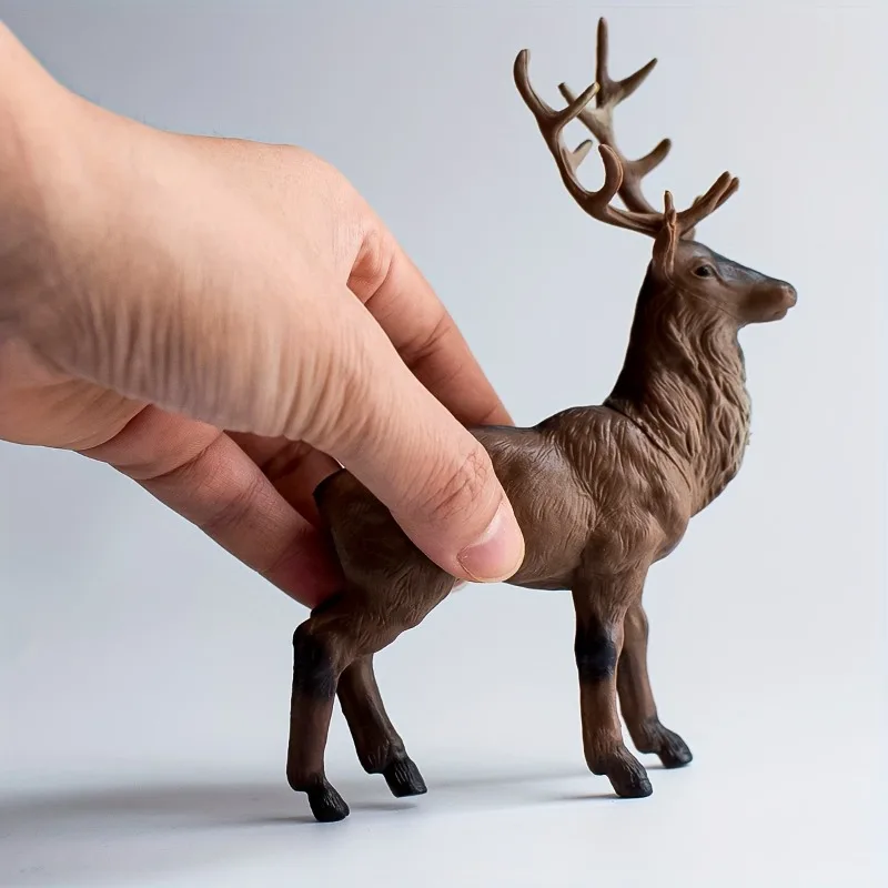 2pcs No Electricity Needed, Easy To Clean - Perfect for Home, Office, or Gift Giving, Deer Home Decor, Holiday Table Decor