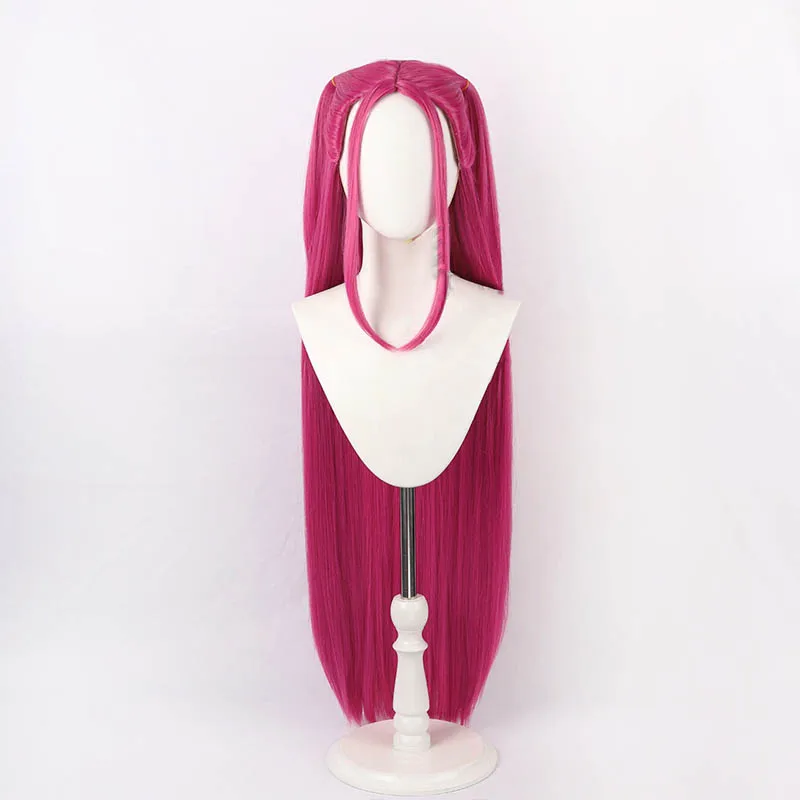 Mira cosplay peruca anime demon caçadores fio de cabelo de alta temperatura cabelo longo com touca peruca para mulher