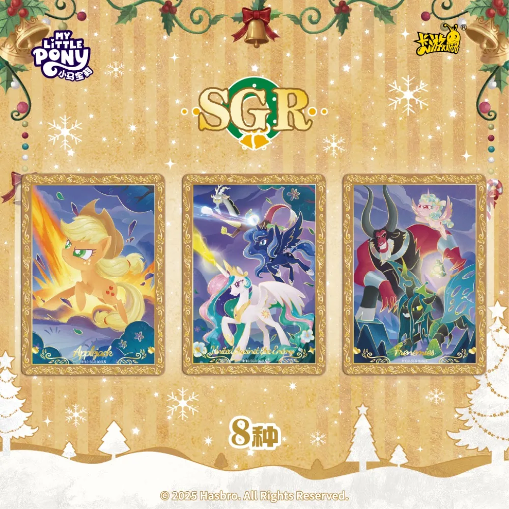 New Kayou Original My Little Pony Collection Cards for Kids Twilight Sparkle Circus Themed Cute Cartoon Animated Cards Fun Gifts