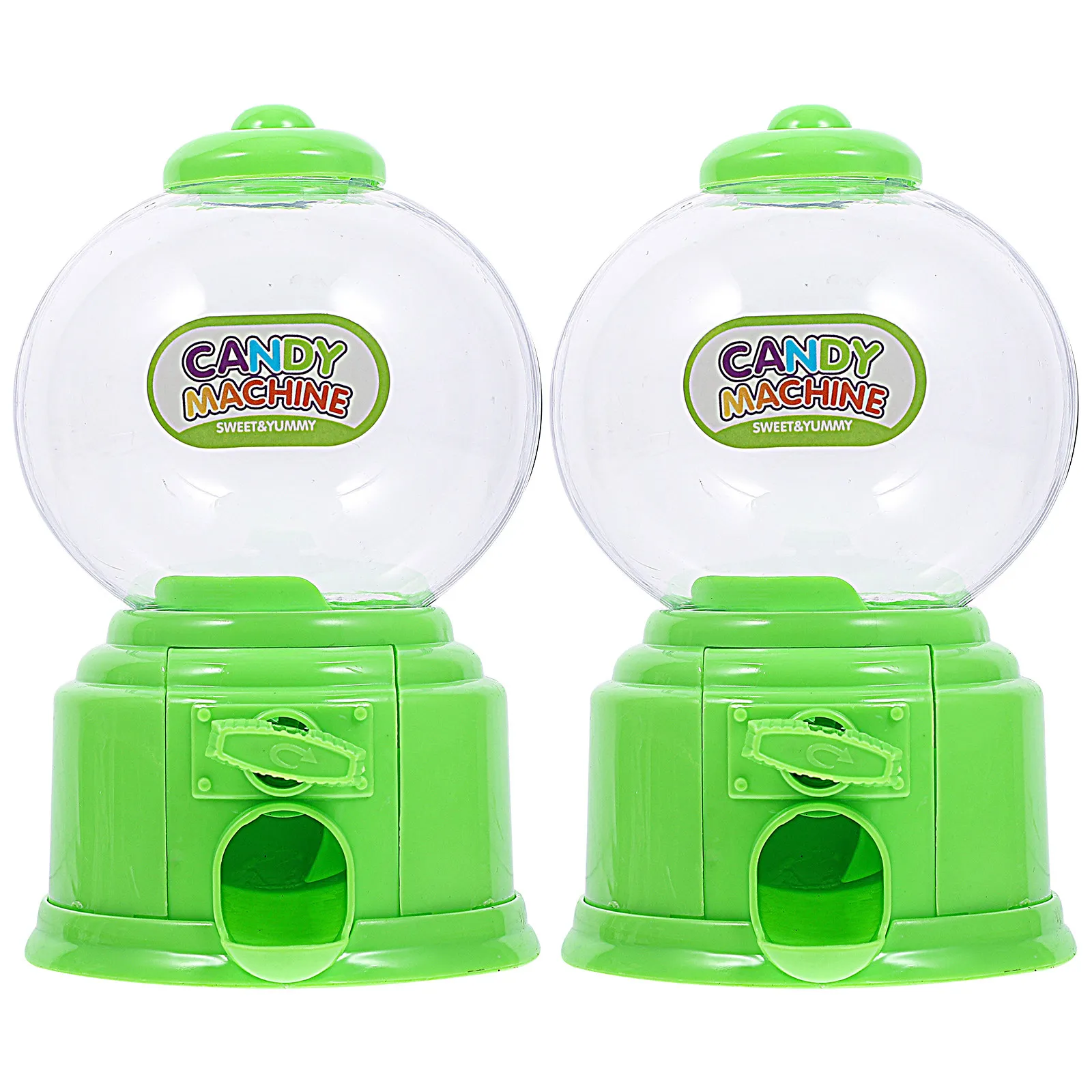 

Набор из 2 мини-автоматов для конфет: пластиковый диспенсер для жевательной резинки, милый разноцветный автомат для конфет для детей, подарок для совместных игр родителей и детей