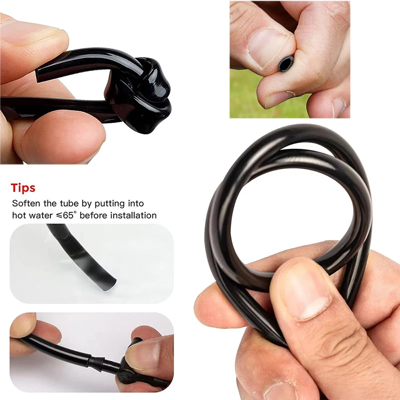 4/7mm PVC Drip Irrigation Tubing UV Resistant Flexible Weather Resistant DIY Cuttable Micro Water Hose Irrigation Pipe 10/20/30M