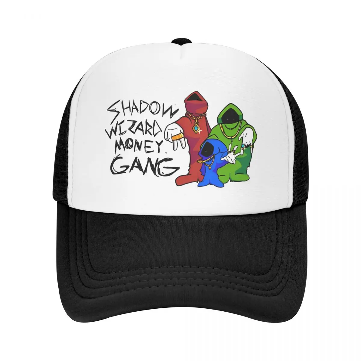 Shadow Wizard Money Gang Magic Mesh Baseball Cap Unisex Sport Trucker Worker Hats Adjustable Sun Caps