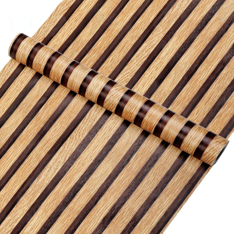 Classic Wood Grain PVC Stickers for Wardrobe Cupboard Table Furniture Waterproof Self Adhesive Wallpaper Home Decor Wall Papers