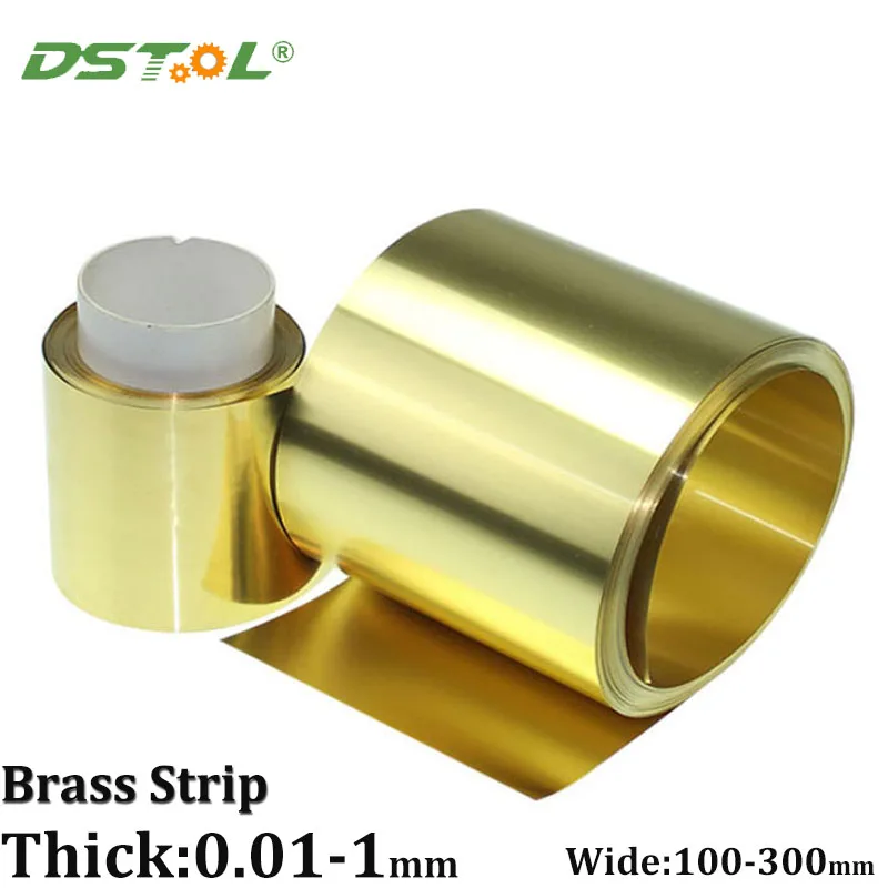 

Brass Sheet Foil Plate Strip Thickness 0.01/0.02/0.03/0.04/0.05/0.1-1mm Wide 100mm 200mm For Welding Good Corrosion Resistance