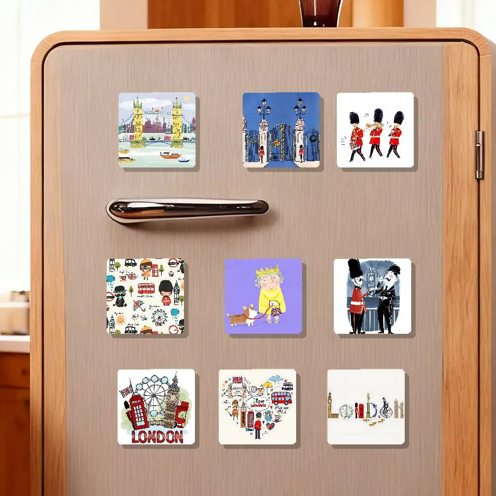 London Aesthetic Art Refrigerator Magnets For Dishwasher/ Refrigerator/ Freezer, Whimsical Kitchen Decor