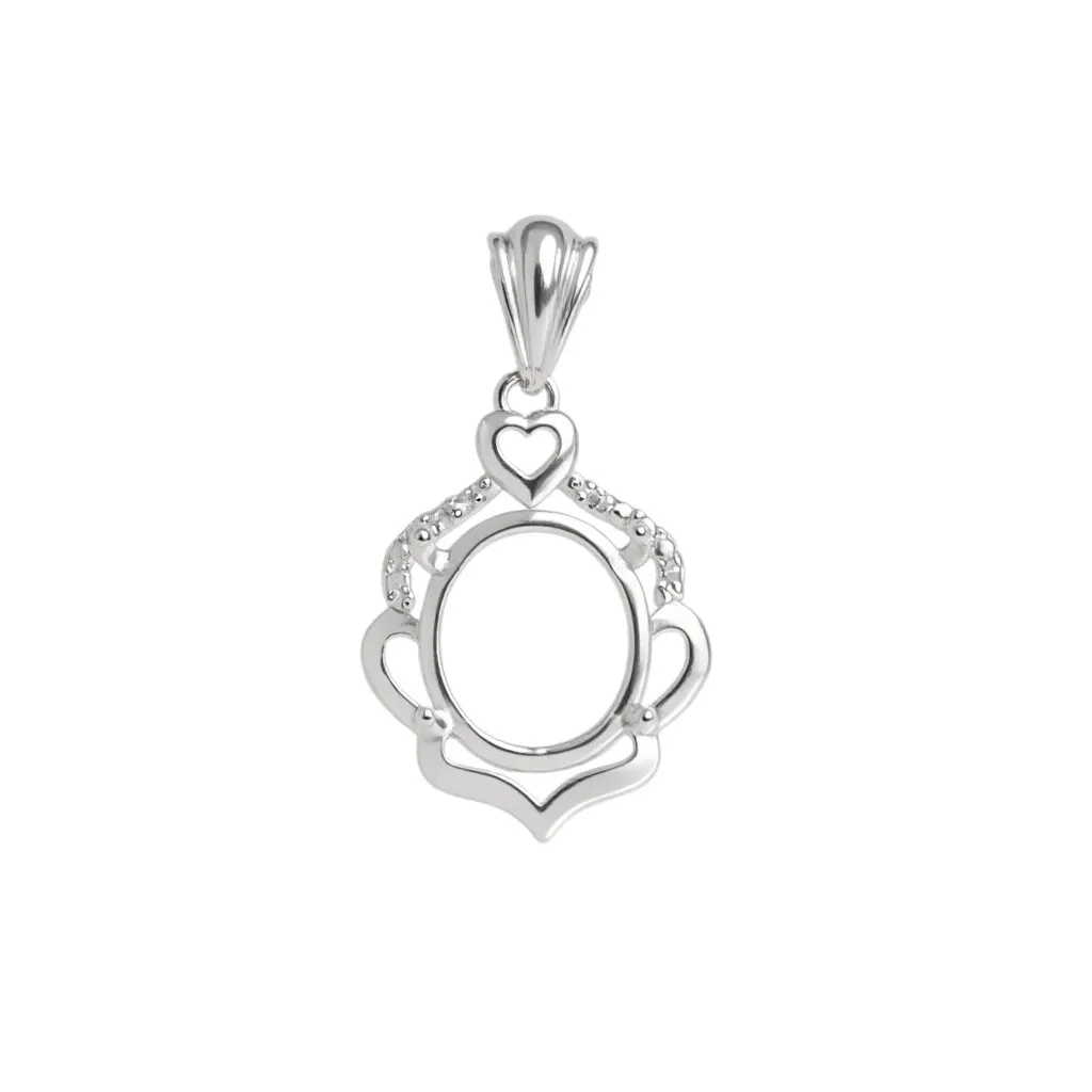 

2Pcs Brass Blank Bezel Pendant Trays Setting Oval Cabochon Base Pendant Charm for DIY Jewelry Findings Making Accessories