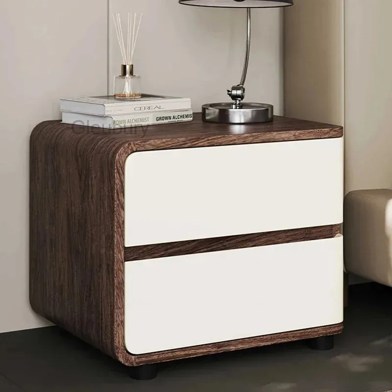 Mesa de noche de decoración sencilla, mesa de noche moderna de lujo que ahorra espacio, muebles estéticos creativos que ahorran espacio