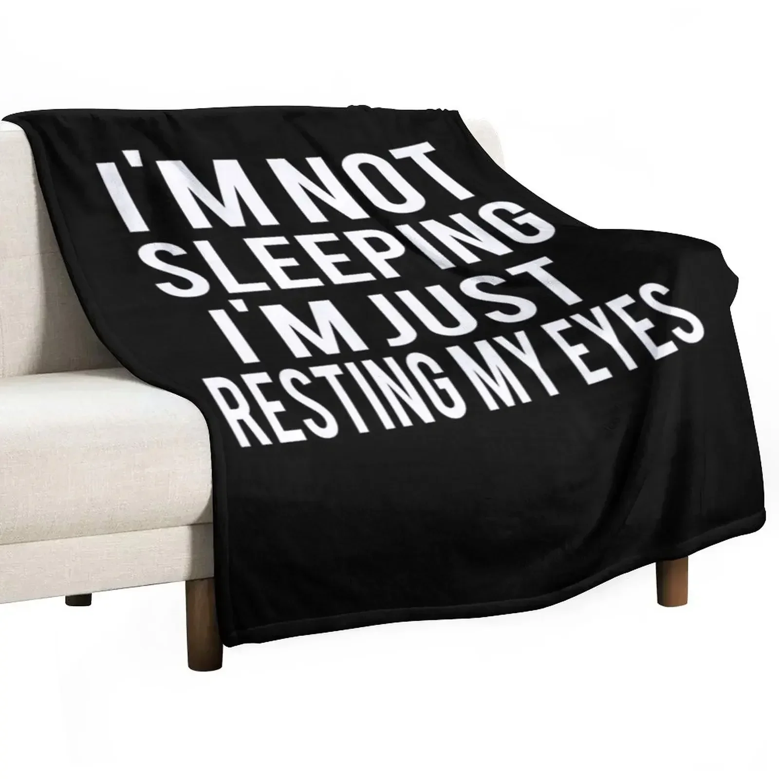 I'm Not Sleeping I'm Just Resting My Eyes Throw Blanket cosplay anime Weighted Winter beds sofa bed Blankets