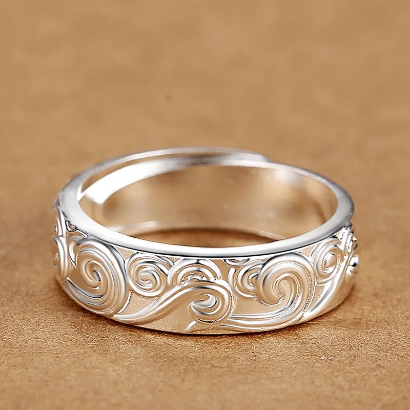 925 Sterling Silver Vintage Geometric Shape Vintage Rings For Women Gift Match Daily Party High Quality Fine Jewelry Accessories