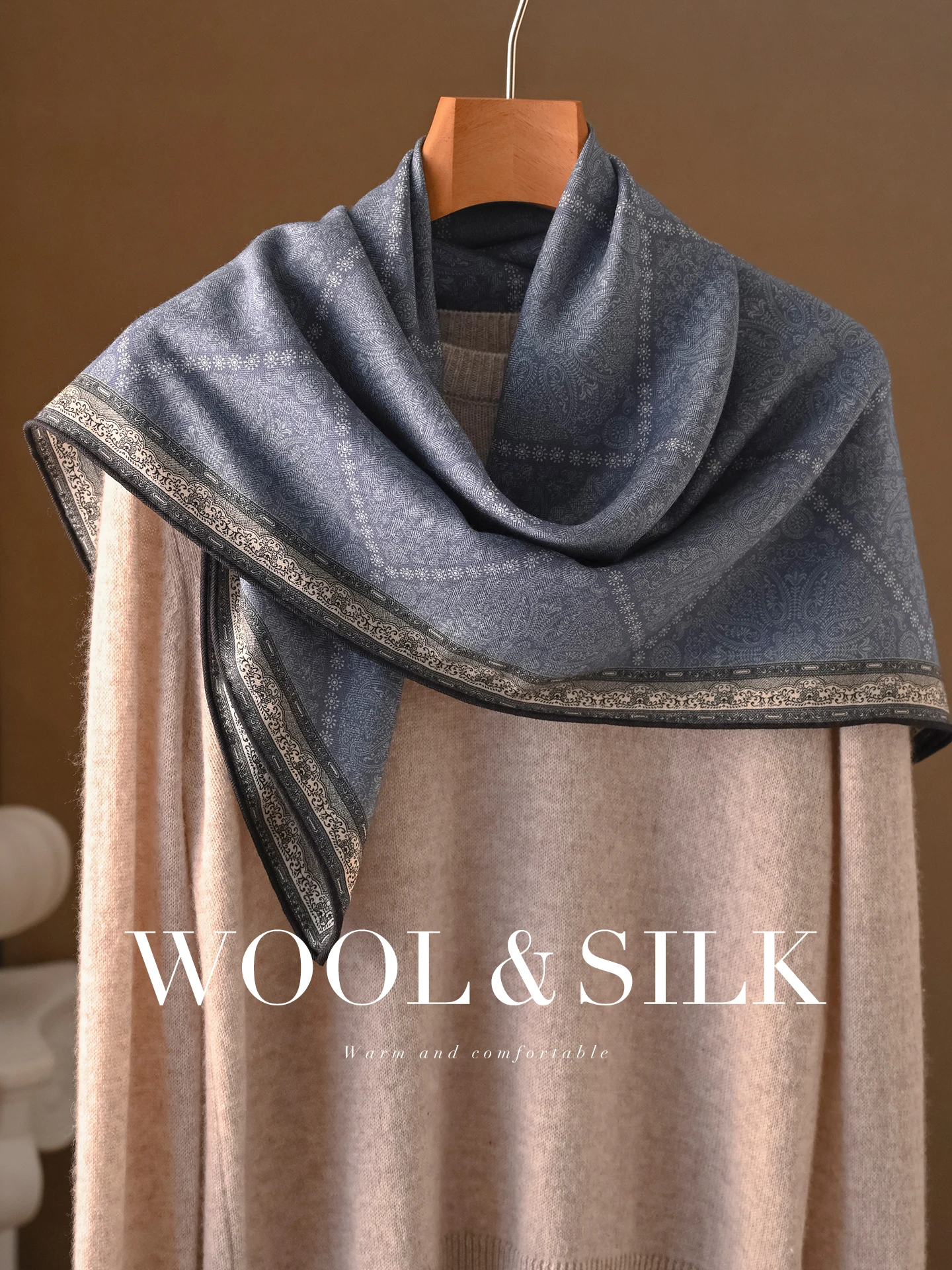 Echarpe-en-soie-et-laine-bleue-pour-femme-nouvelle-collection-2026-legere-de-luxe-triangulaire-motif-geometrique-chinois-printemps-automne-fine