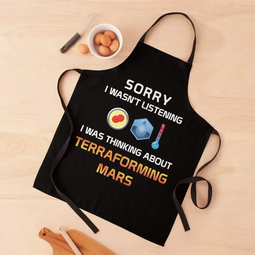 

Focused Terraforming Mars Player Apron barber men women's kitchens Men gift work ladies Apron