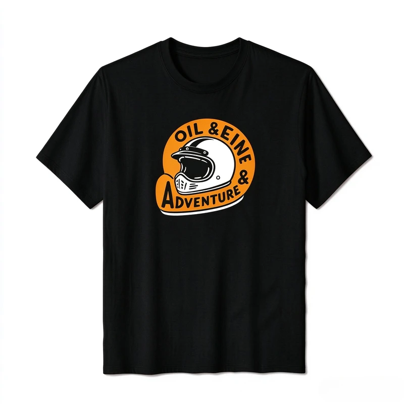 Retro Biker Adventure Helmet Print T Shirt Unisex Vintage Motorcycle Graphic Short Sleeve Casual Street Tee Harajuku Y2k Top