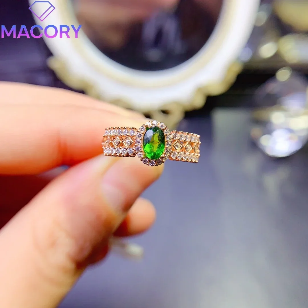 خاتم توباز طبيعي متزوج للنساء ماركة فاخرة فاخرة طبق الأصل من الفضة الإسترليني عيار 925 شهادة مجوهرات جوهرة أصلية للنساء. #6