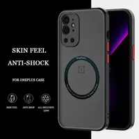 Luxury bumper For Magsafe Magnetic Wireless Charging Matte Case for OnePlus 10 Pro 11 11r Nord CE3 LITE 9 R 8 T Shockproof Cover