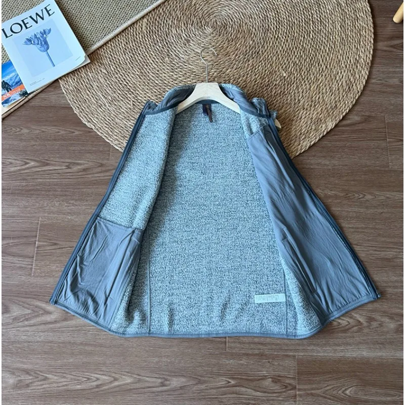Unisex Mountain-Style Fleece Vest – Stand Collar, Full-Zip, Warm & Versatile for Autumn Commuting & Outdoor Adventures